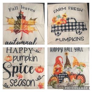 Fall Pillow Covers 18x18, 4 Pack Fall Pillows Decorative